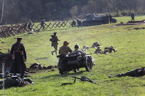 Military show in Borodino field
