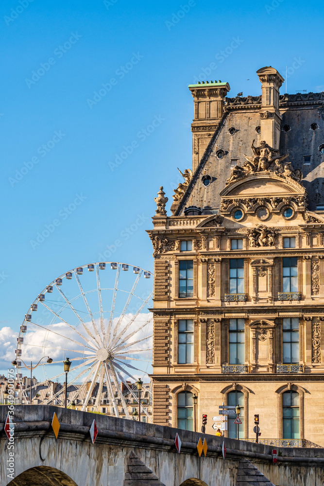 Fototapeta premium Beautiful view of Louvre palace, Paris, France 