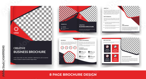 Creative Colorful Bi Fold Brochure Design   magazine cover page design template