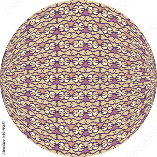 Vector geometric circle with distorted elements