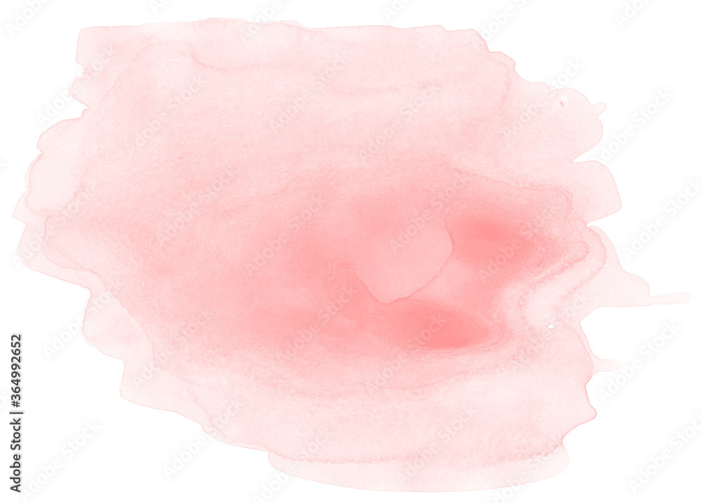 Pink abstract watercolor background with paper texture