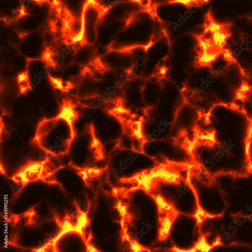 Seamless texture of lava. Wallpapper or background.