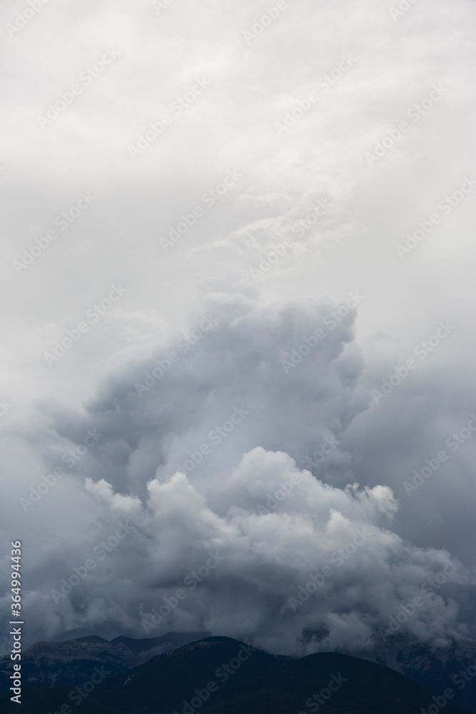 Cumulonimbus in Serra Del Cadi, Cerdanya, Pyrenees, Spain