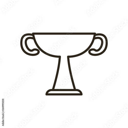 trophy line style icon vector design