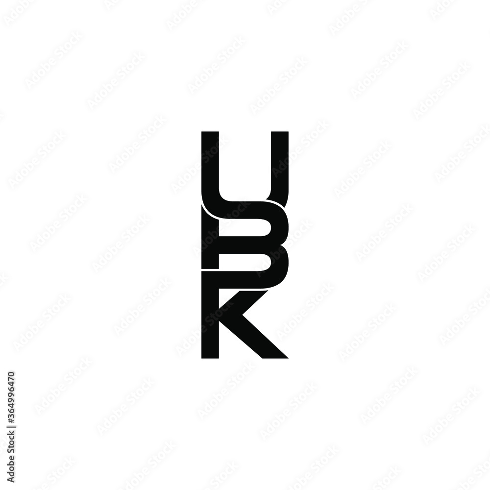 ubk letter original monogram logo design ubk letter original monogram logo design