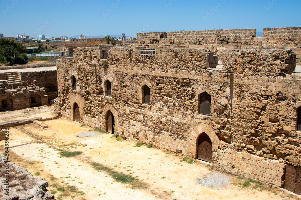 view of Othello castle in Famagusta, The Turkish Republic of Northern Cyprus