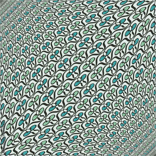 Vector rhythmic geometric elements pattern