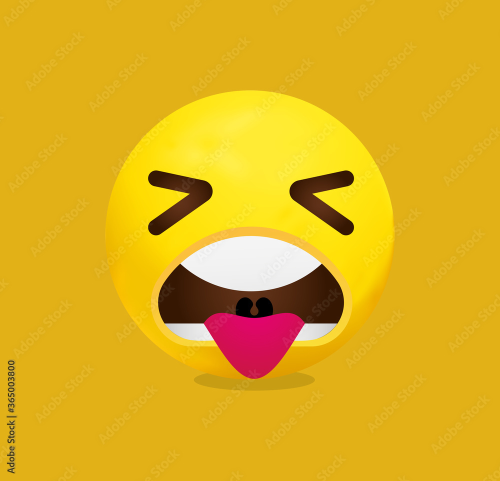 Fototapeta premium caricature, character, collection, cute, design, element, emoji, emoticon, expression, facial, fun, happiness, happy, human, icon, illustration, isolated, joy, laugh, lips, man, mouth, people, red, sa