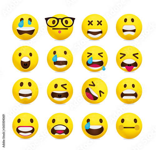 Set of Emoticons. Set of Emoji