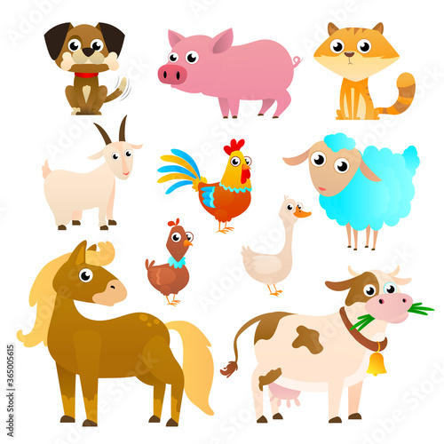 Farm animals set 