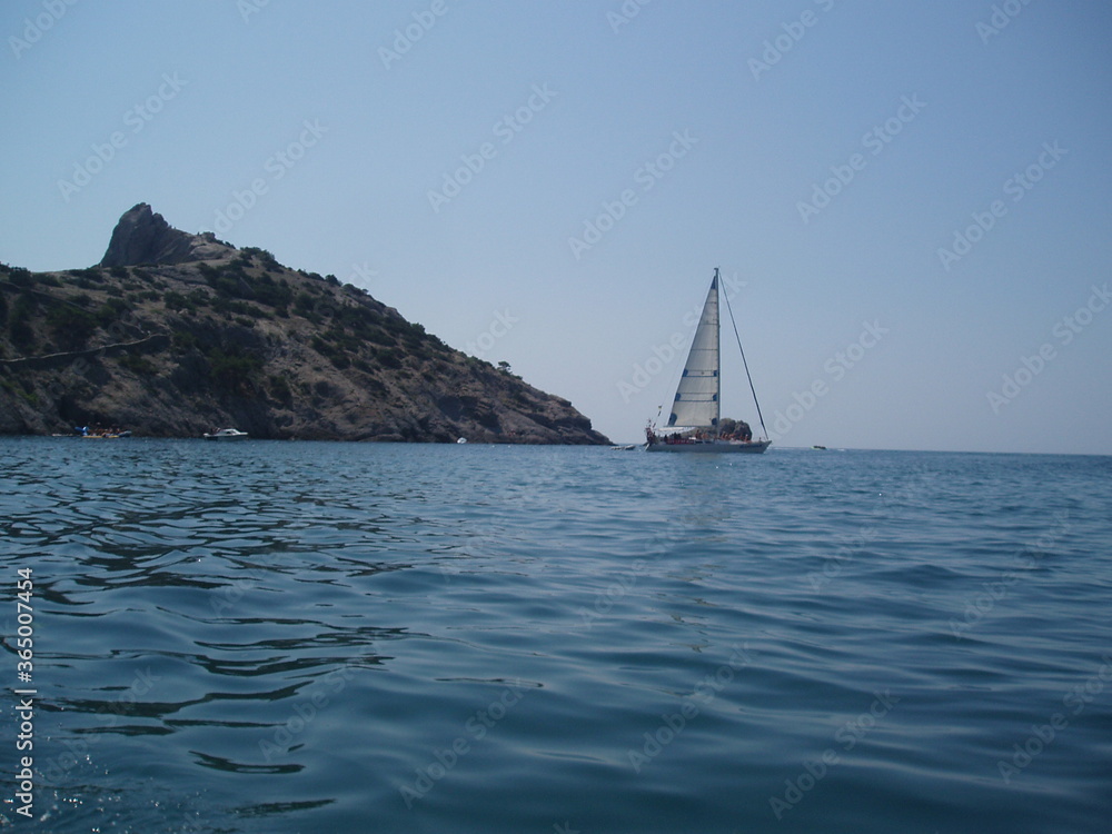 Fototapeta premium yacht in the sea