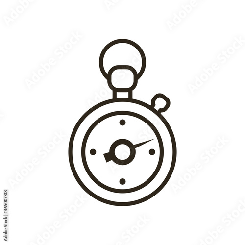 chronometer line style icon vector design