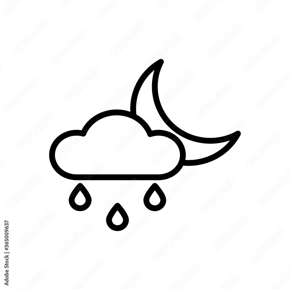 Cloud, rain, cloud icon. Simple line, outline vector elements of forecast icons for ui and ux, website or mobile application Cloud, rain, cloud icon. Simple line, outline vector elements of forecast icons for ui and ux, website or mobile application