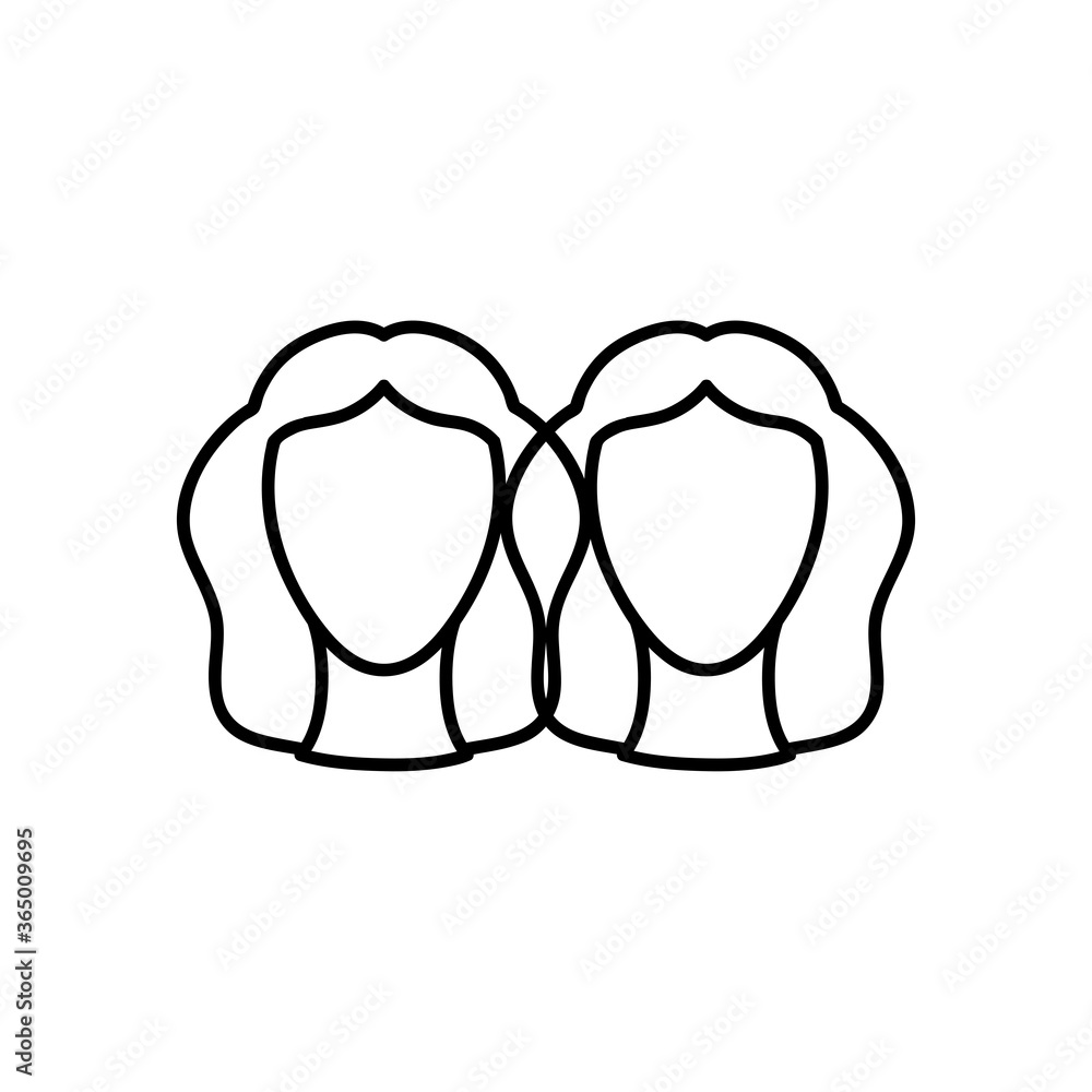 astrology concept, gemini sign, the twins Castor and Pollux, known as the Dioscuri symbol, line style astrology concept, gemini sign, the twins Castor and Pollux, known as the Dioscuri symbol, line style