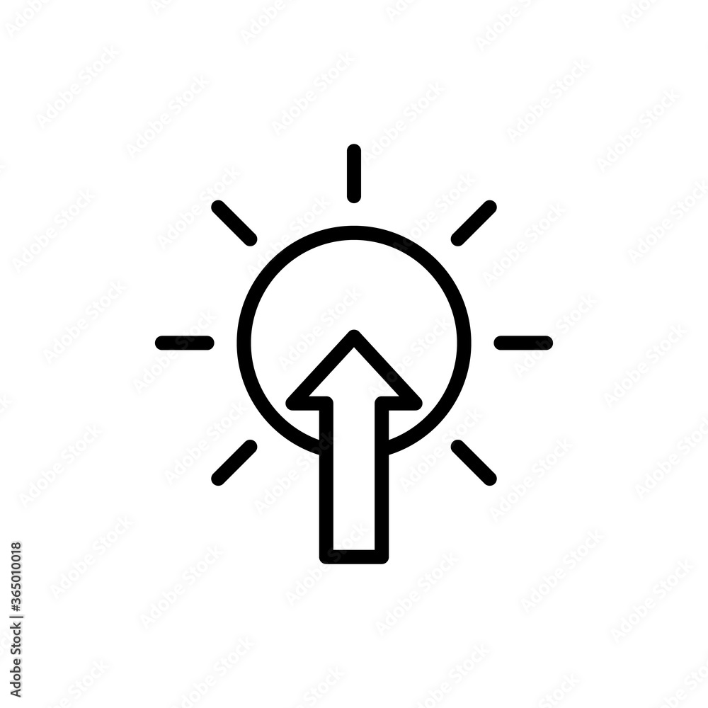 Sun, arrow, dawn icon. Simple line, outline vector elements of forecast icons for ui and ux, website or mobile application Sun, arrow, dawn icon. Simple line, outline vector elements of forecast icons for ui and ux, website or mobile application