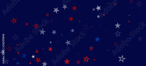 National American Stars Vector Background. USA Veteran's Labor 11th of November 4th of July Memorial President's Independence Day 