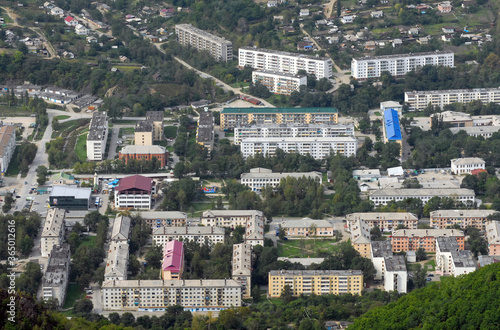 Aerial view at Dalnegorsk town. Primorsky Krai, Far East, Russia. photo