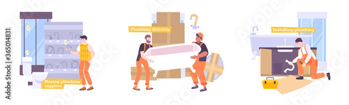 Plumbing Flat Compositions Set