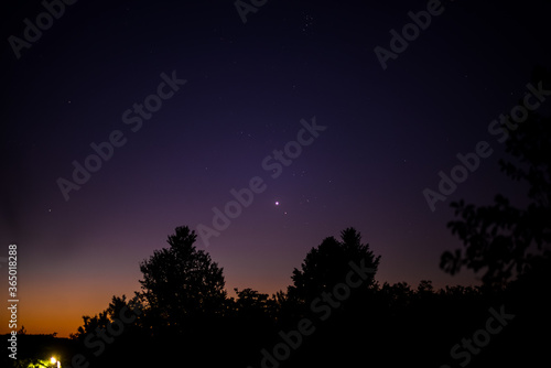 hydes constellation and planet venus in the night sky © badescu