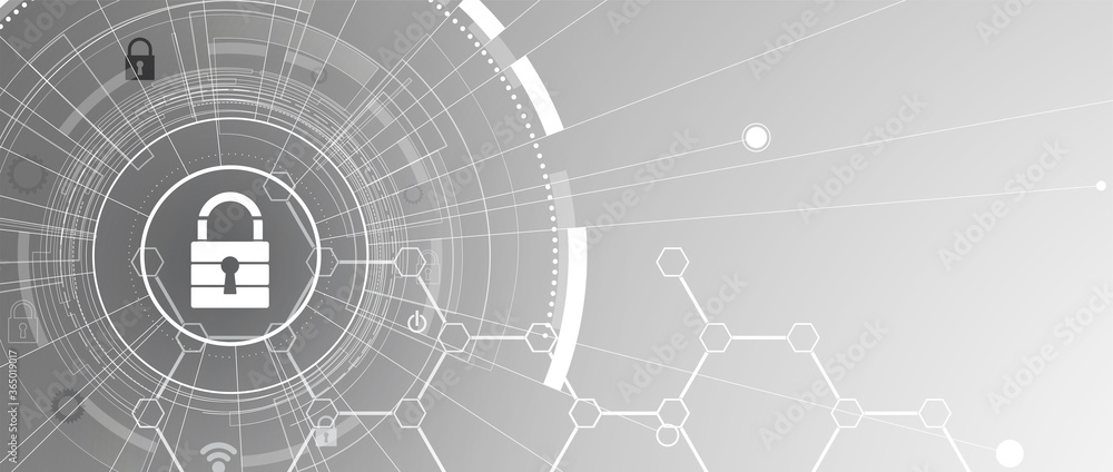 Cybersecurity and information or network protection. Future technology web services for business and internet project Cybersecurity and information or network protection. Future technology web services for business and internet project