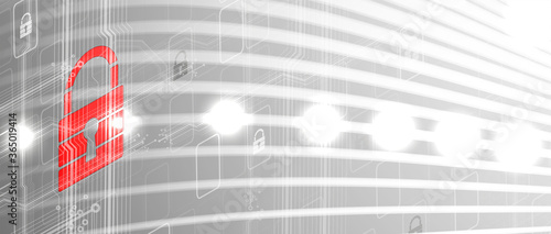 Cybersecurity and information or network protection. Future technology web services for business and internet project