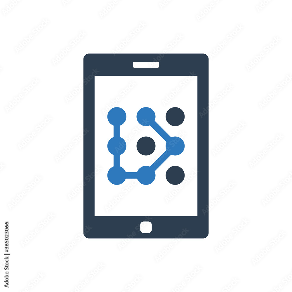 pattern security mobile lock icon pattern security mobile lock icon