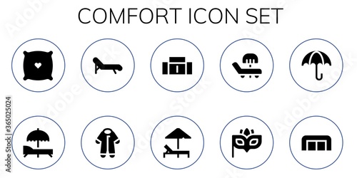 comfort icon set