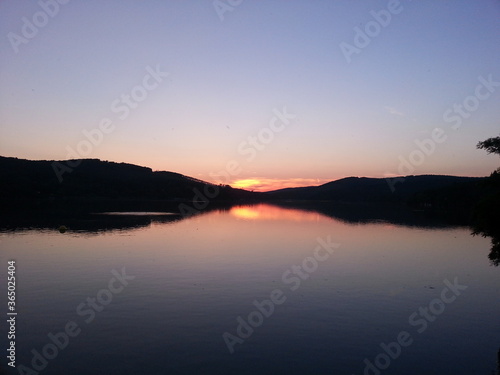 sunset over lake © Jan