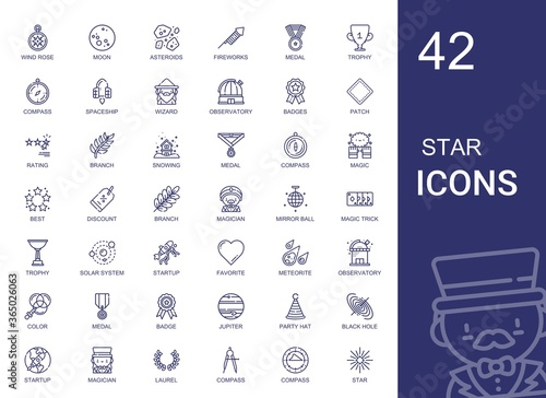 star icons set