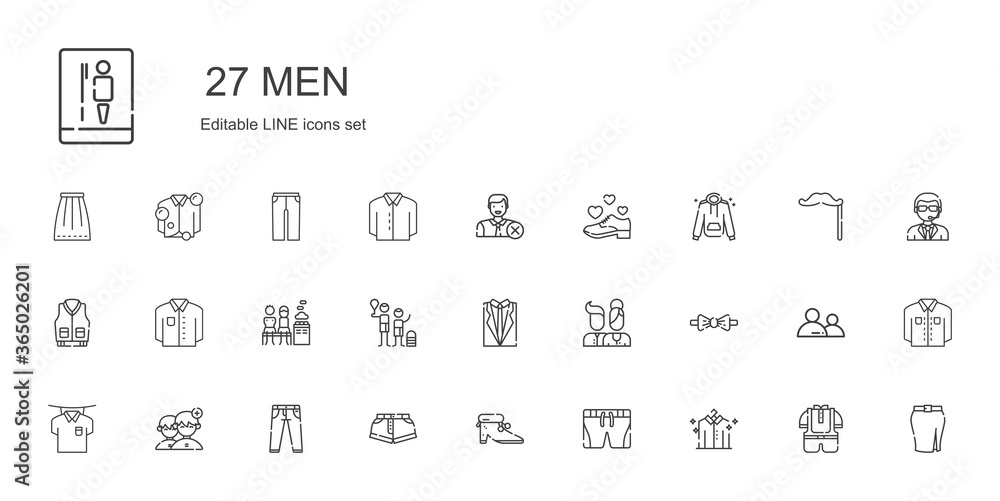 men icons set men icons set