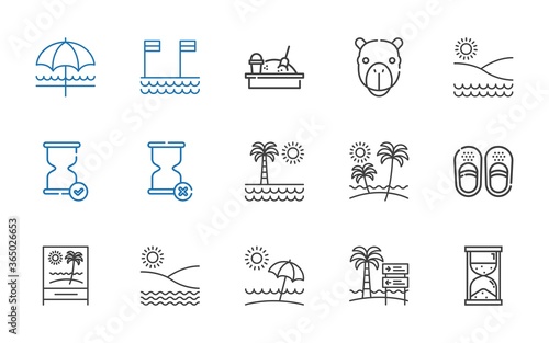 sand icons set