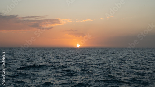 sunset over the sea
