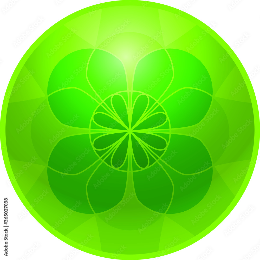 Geometric season sphere / ball / marble: spring. Geometric season sphere / ball / marble: spring.