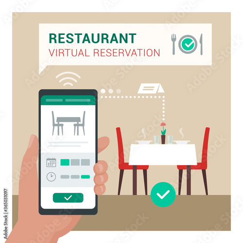 Restaurant virtual reservation