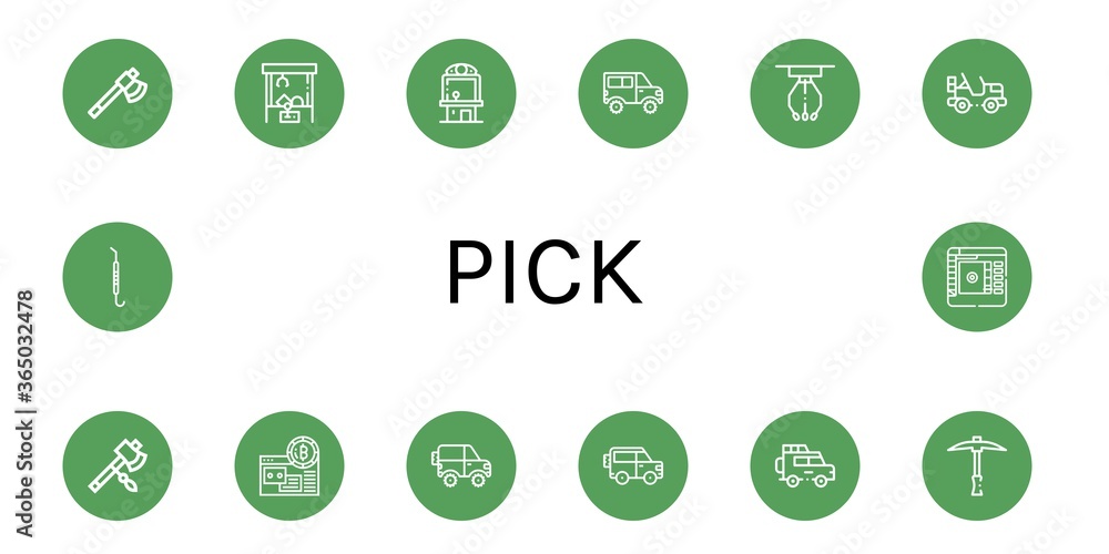 pick icon set pick icon set