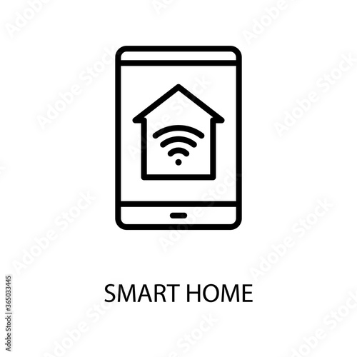 Smart Home icon set, home automation system, smart systems and technology with elements for mobile concepts and web apps