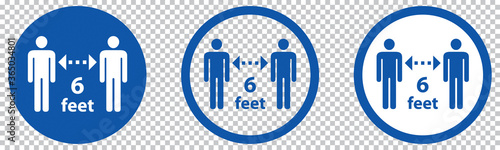 6 FEET SOCIAL DISTANCE PANEL