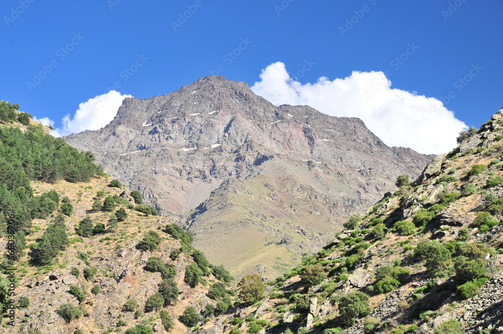 Alcazaba-peak, 3371 m above sea level, Sierra Nevada, Andalusia, Spain