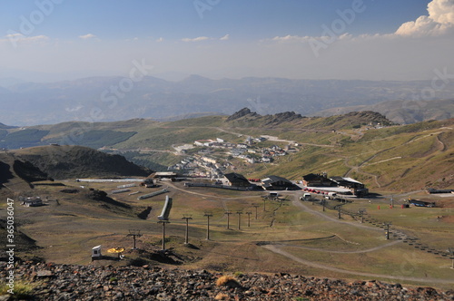 Sierra Nevada ski-ressort in Coronavirus-Summer 2020, Granada, Andalusia, Spain 