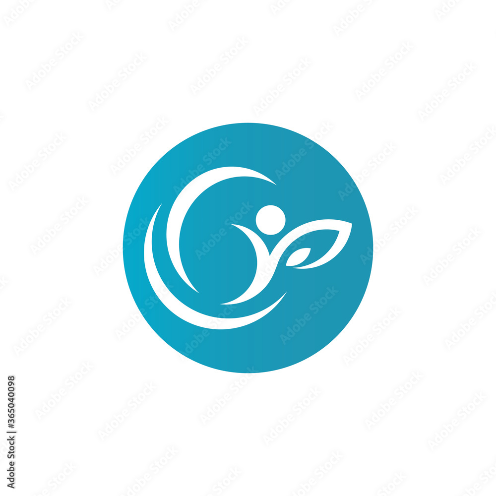 Human character logo design Human character logo design