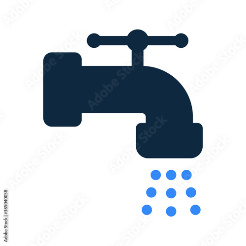 Water tap icon / vector graphics