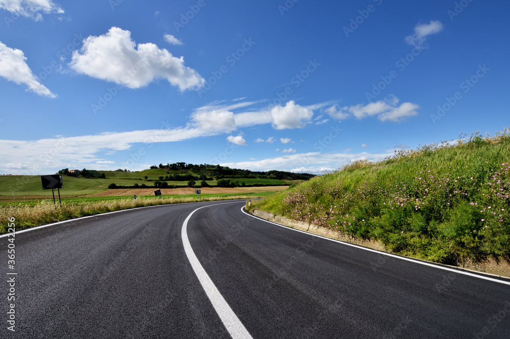 road in the countryside