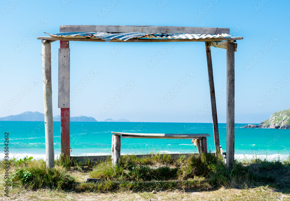 tropical beach landscape turquoise sea in brazil