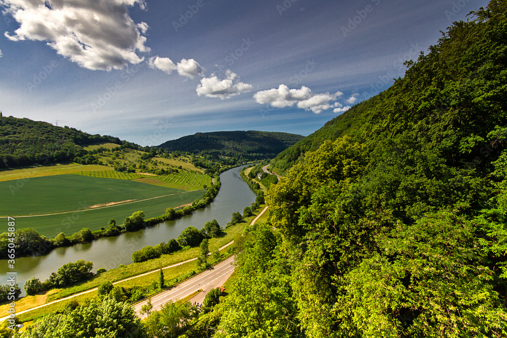 Neckarsteinach - Ausblick auf den Neckar	
