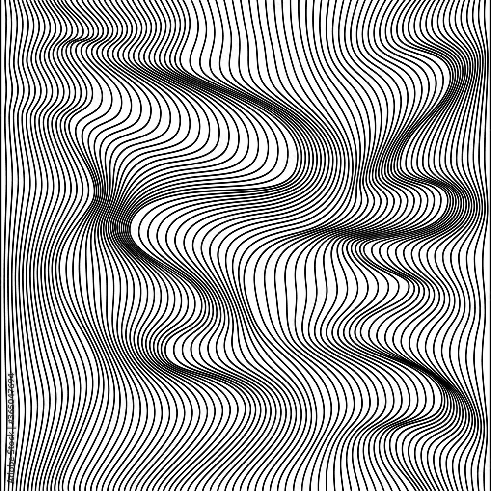 Vector abstract lines pattern. Waves background