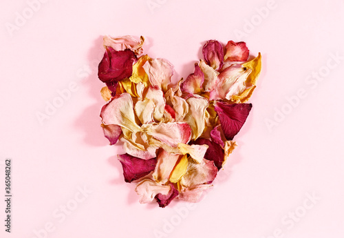 Heart shape with petals