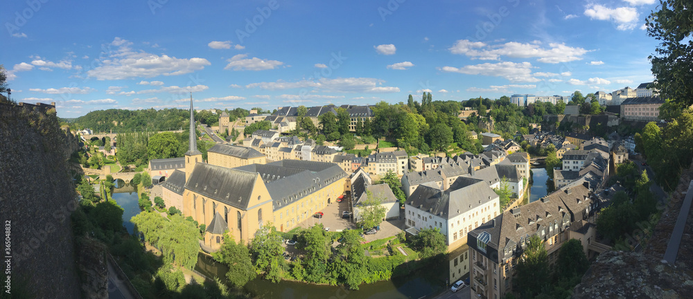 Vue panoramique du Grund - Luxembourg