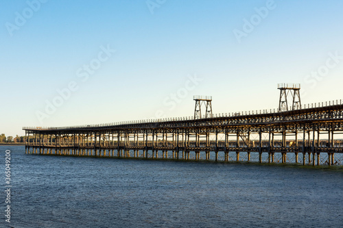 Old railway dock for ore from Rio Tinto in Huelva. Andalusia  Spain.