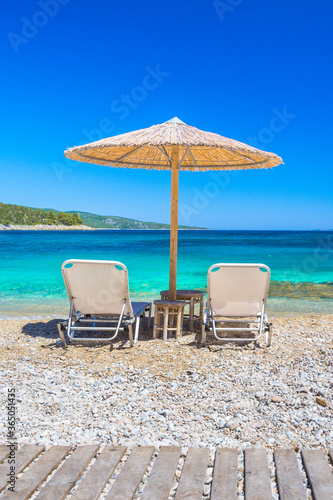 Amazing beach of Leftos Gialos in Alonnisos island, Greece.