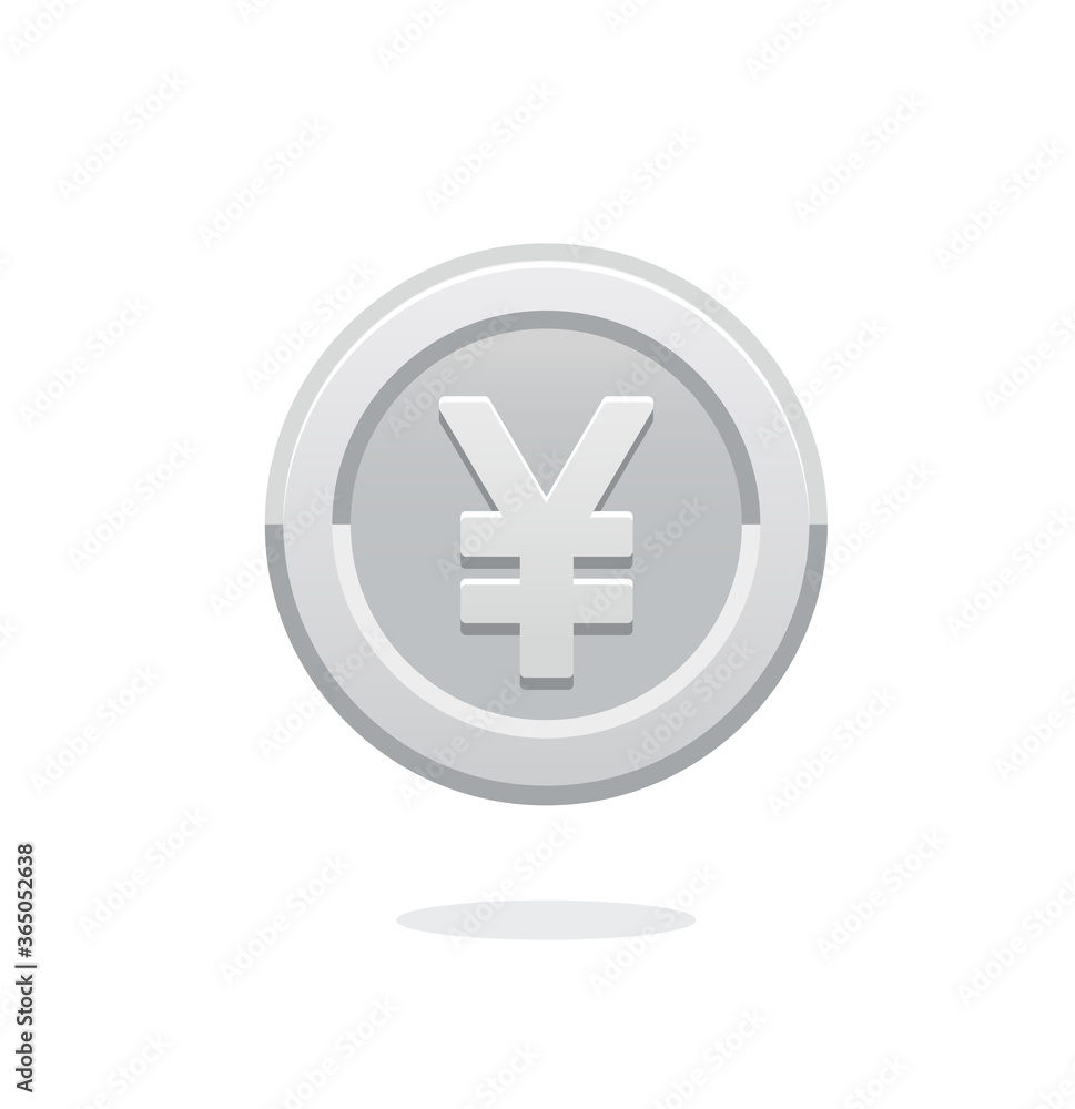 Obraz premium Yen sign icon. Currency sign - money symbol. Yuan coin icon. World economics. Vector money symbol. Bank payment symbol. Vector illustration. Japanese yen currency symbol. 